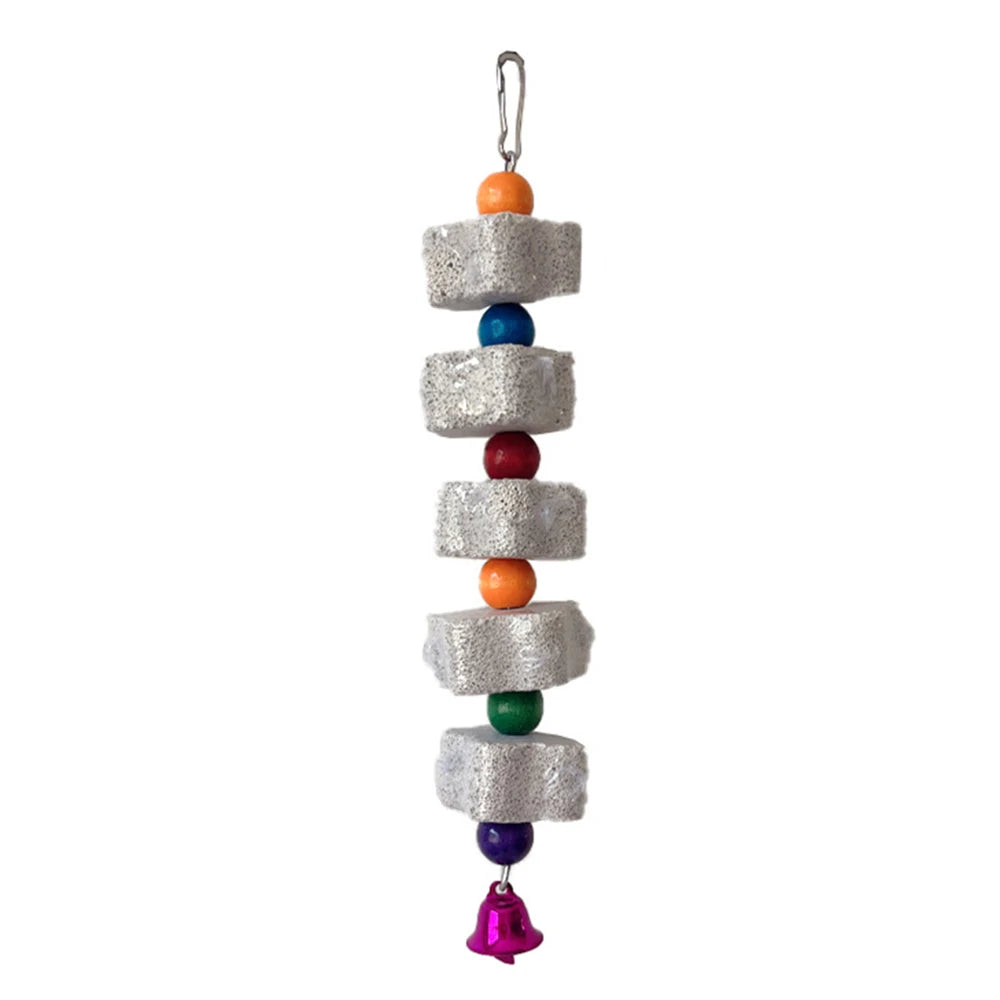 Parrot Chewing Toy, Bird Beak Grinding Stone with Random Color