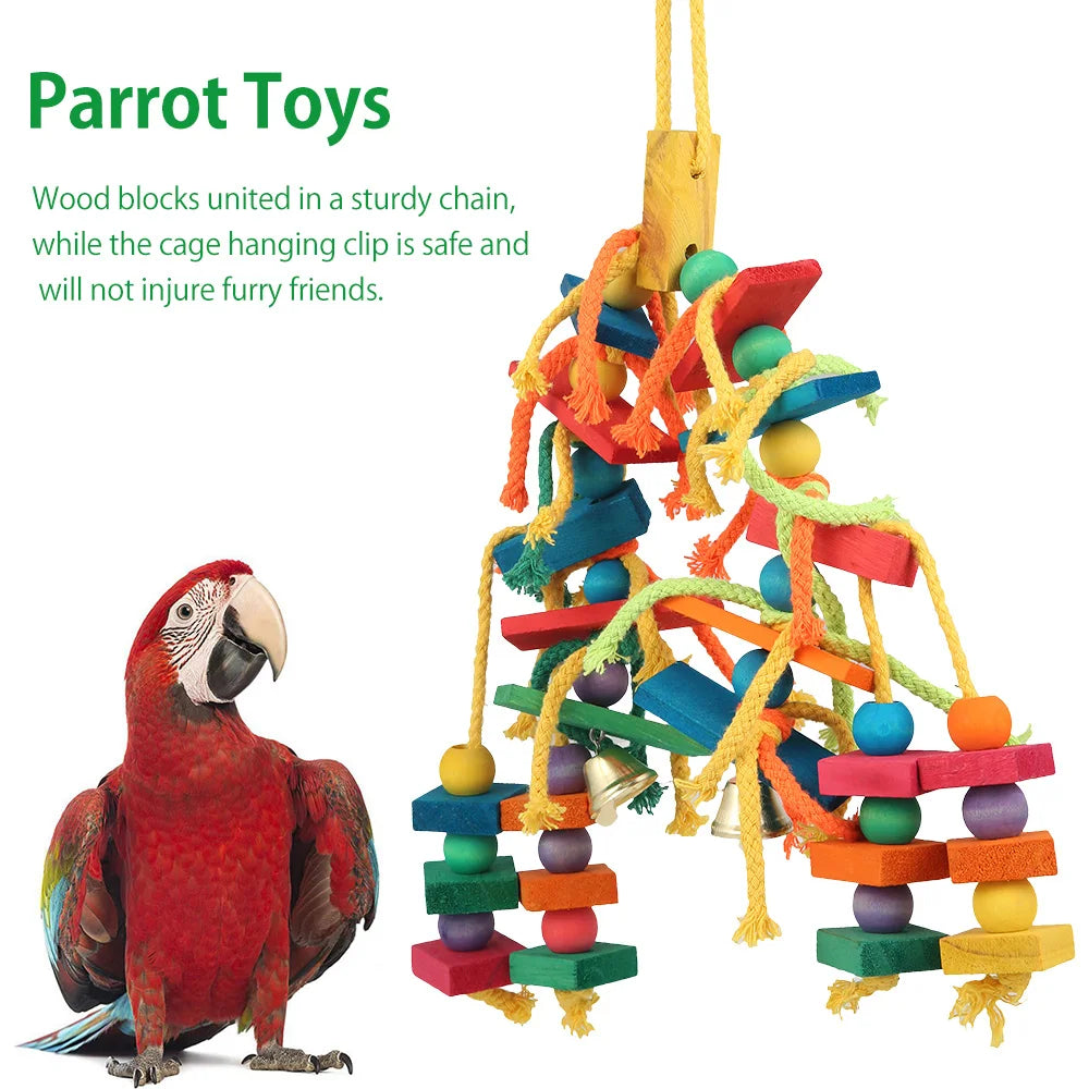 Wood Parrot Bird Toys