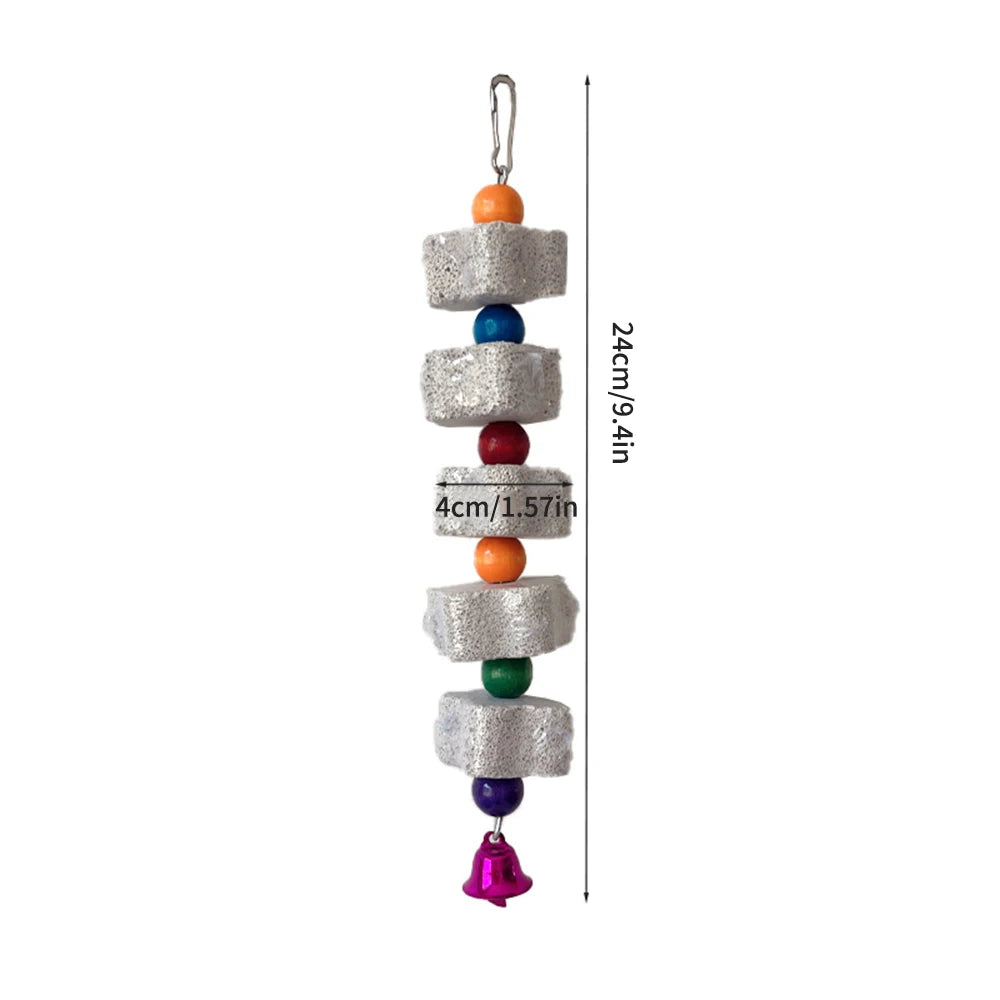 Parrot Chewing Toy, Bird Beak Grinding Stone with Random Color