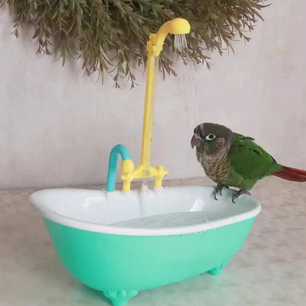 1/2PCS Automatic Parrot IntelligentBath Bird Shower Bathtub