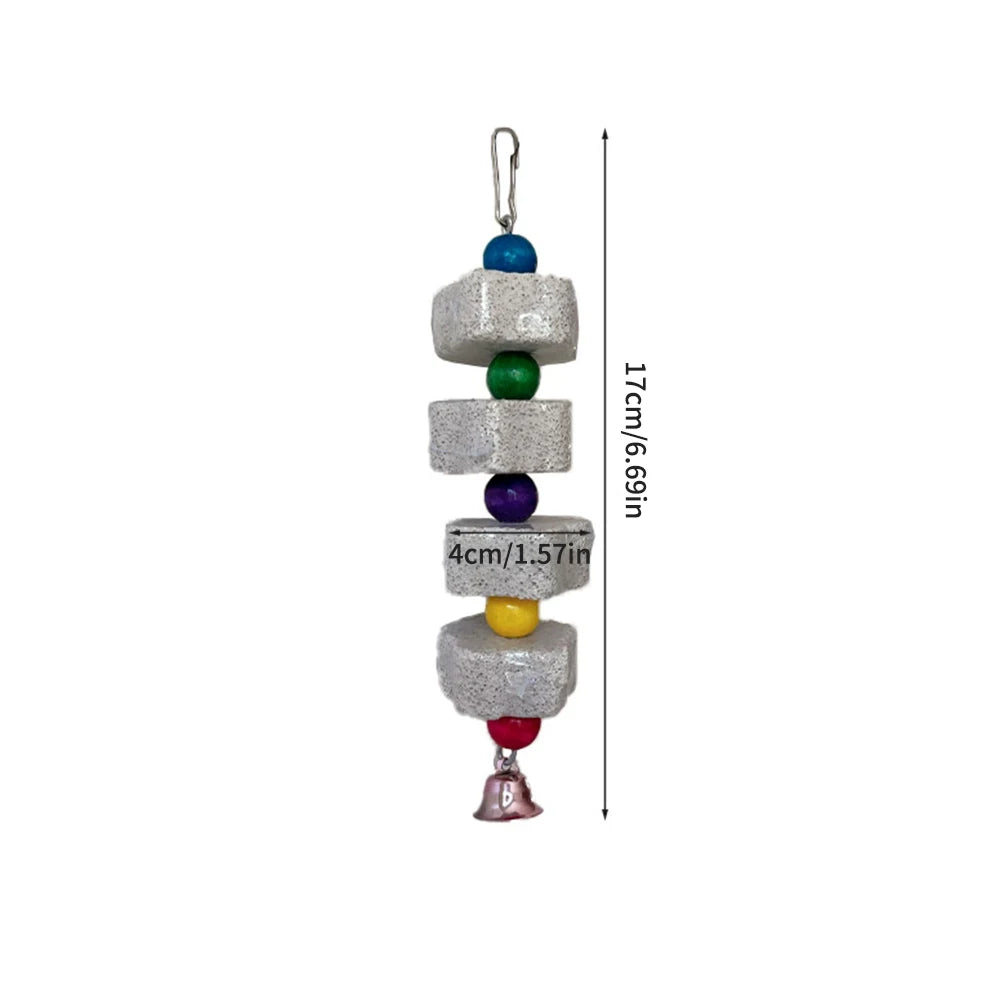 Parrot Chewing Toy, Bird Beak Grinding Stone with Random Color