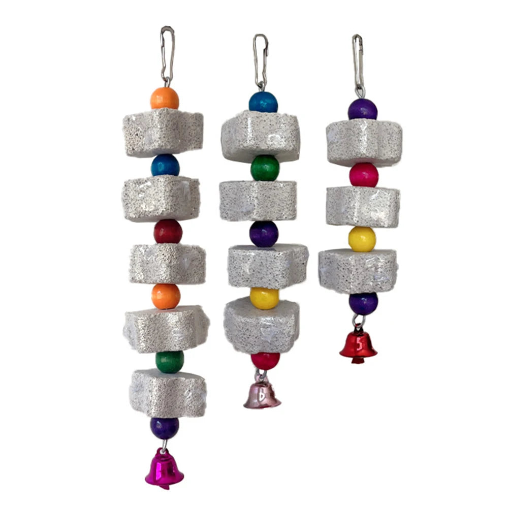 Parrot Chewing Toy, Bird Beak Grinding Stone with Random Color