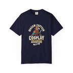 Macaw Captain Halloween T-Shirt, Funny Pirate Parrot Cosplay, Pirate Bird Lover Gift, Tropical Bird Halloween Party, Cute Macaw Fall Tee