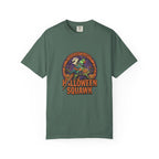 Indian Ringneck Halloween T-Shirt, Cute Spooky Ringneck Parrot Gift, Witch Hat Bird Graphic, Funny Bird Mom Fall Tee, Parakeet Lover Shirt