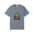Green Cheeked Conure Halloween T-Shirt, Spooky Squawks Bird Lover Gift, Cute Witch Hat Parrot Costume, Funny Bird Mom Fall Graphic Tee