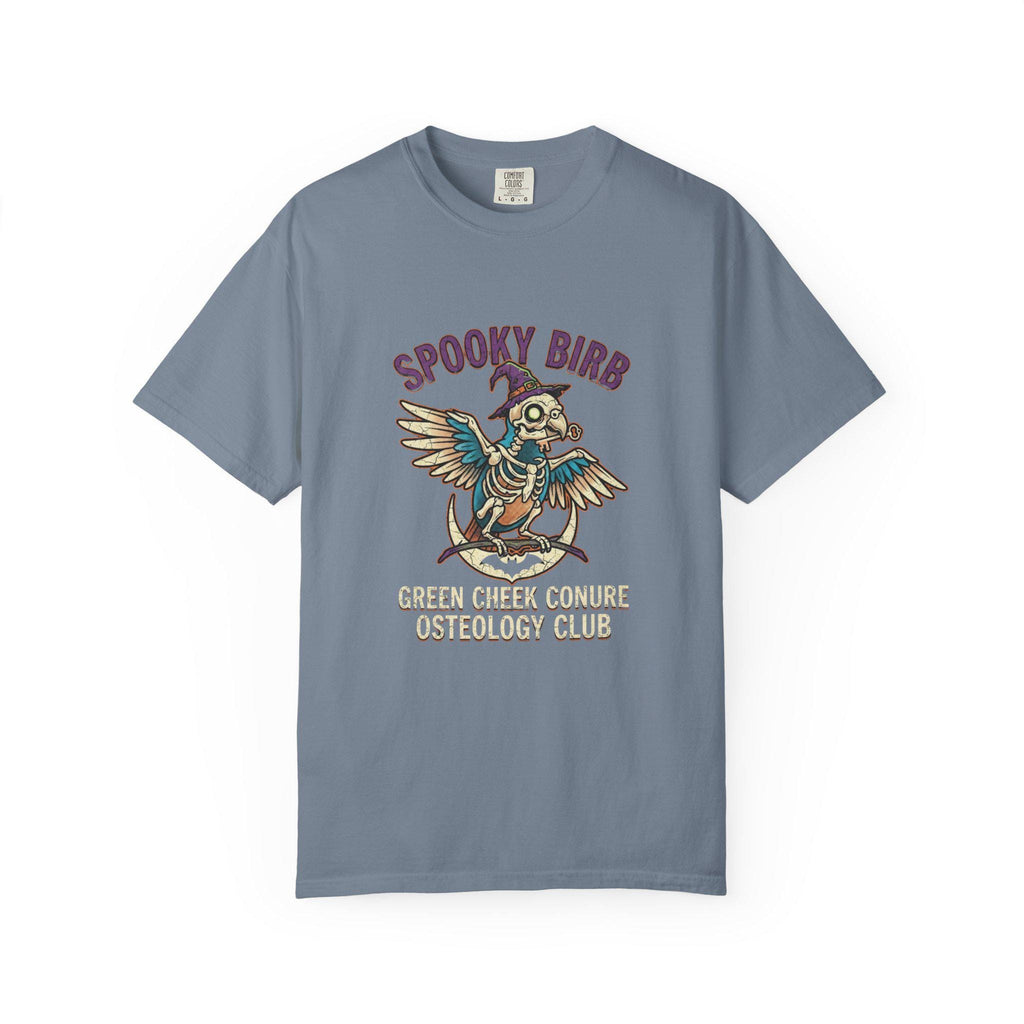 Green Cheek Conure Skeleton Shirt, Spooky Bird Anatomy Tee, Funny Parrot Lover Gift, Cute Conure Halloween Apparel, Bird Osteology Club Gift