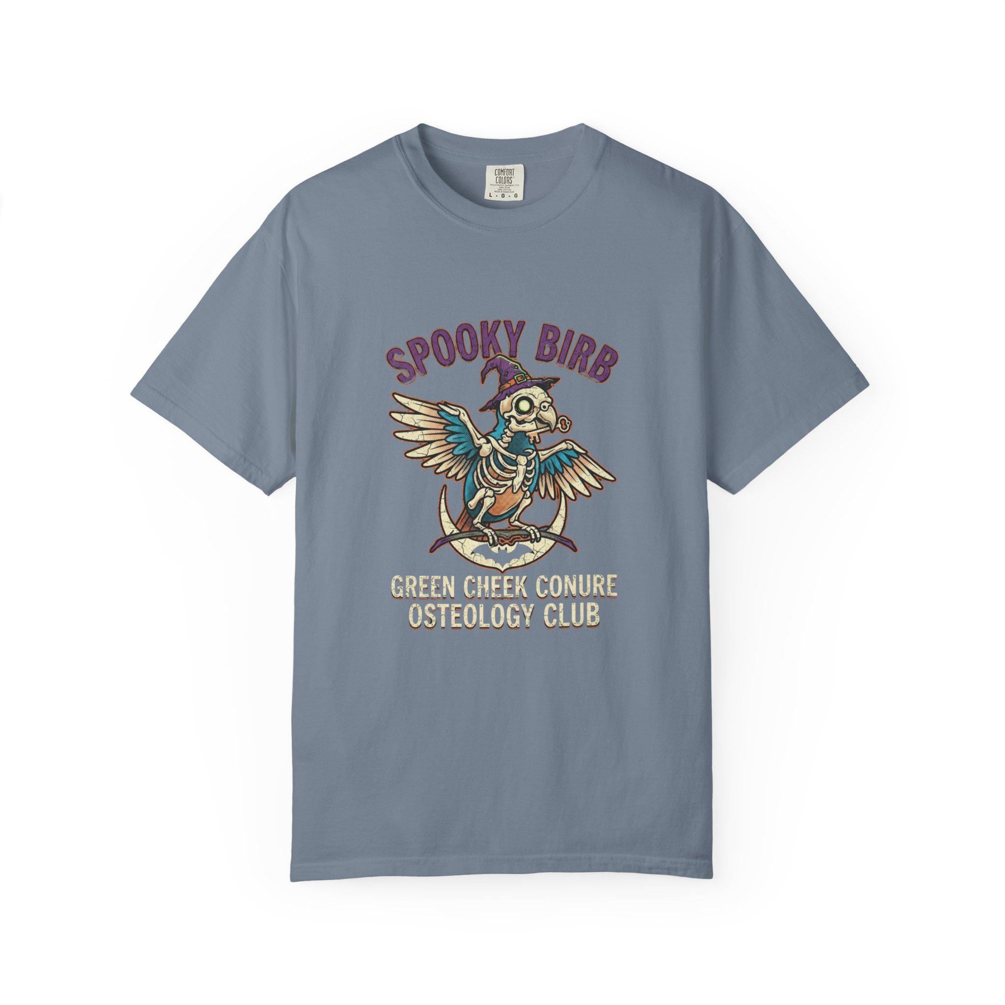 Green Cheek Conure Skeleton Shirt, Spooky Bird Anatomy Tee, Funny Parrot Lover Gift, Cute Conure Halloween Apparel, Bird Osteology Club Gift