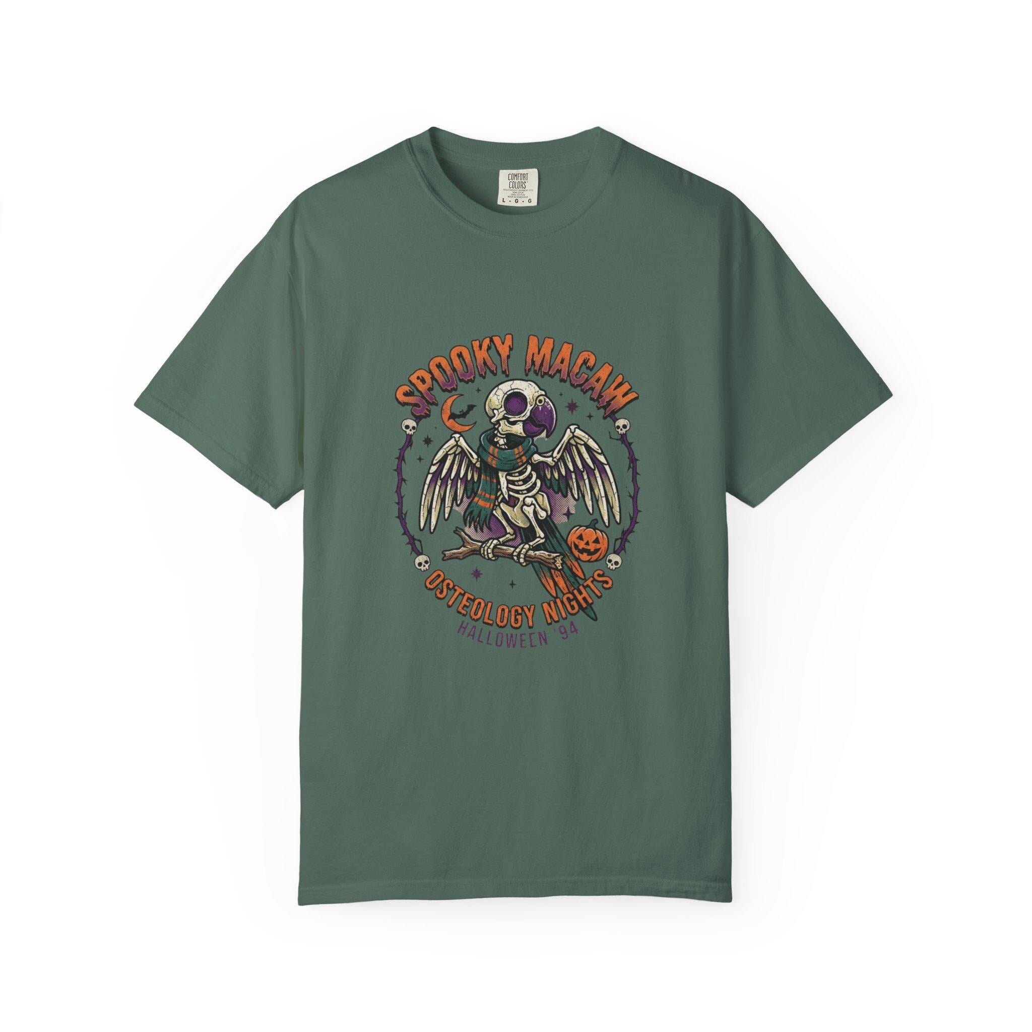 Spooky Macaw Shirt, Osteology Nights Halloween Tee, Funny Parrot Anatomy Gift, Macaw Lover Apparel, Bird Skeleton Graphic, Spooky Season Top