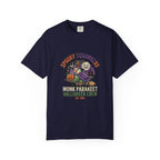 Monk Parakeet Halloween T-Shirt, Funny Spooky Squawkers Bird Lover Gift, Cute Witch Hat Parrot Costume, Bird Mom Fall Graphic Tee