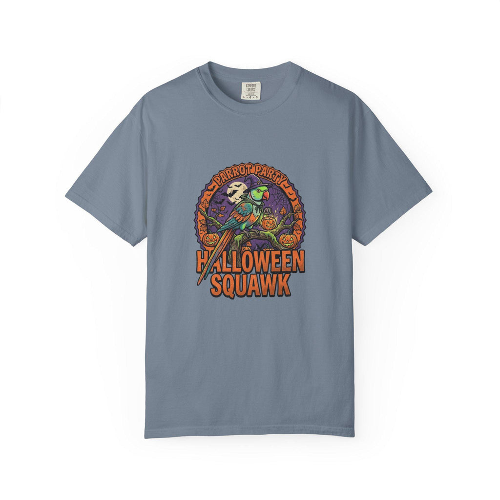 Indian Ringneck Halloween T-Shirt, Cute Spooky Ringneck Parrot Gift, Witch Hat Bird Graphic, Funny Bird Mom Fall Tee, Parakeet Lover Shirt