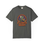 Indian Ringneck Halloween T-Shirt, Cute Spooky Ringneck Parrot Gift, Witch Hat Bird Graphic, Funny Bird Mom Fall Tee, Parakeet Lover Shirt