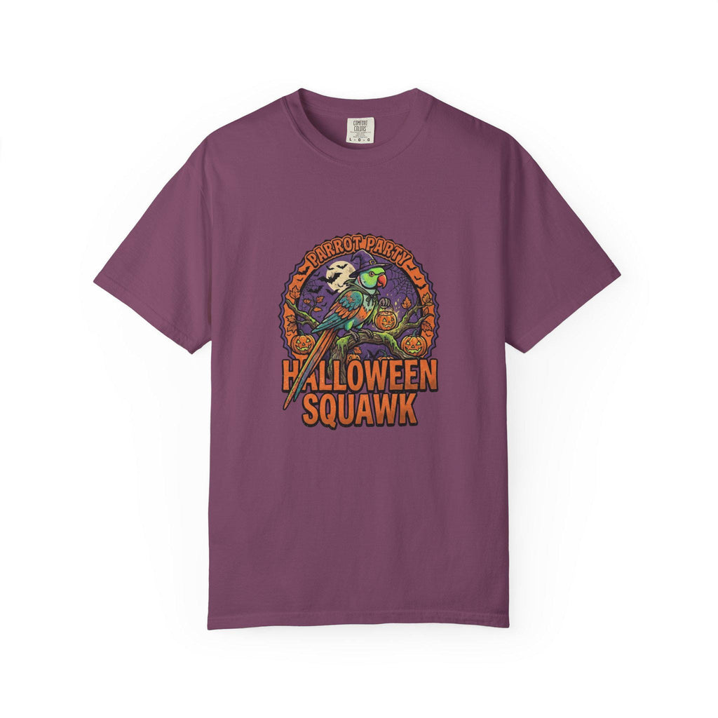Indian Ringneck Halloween T-Shirt, Cute Spooky Ringneck Parrot Gift, Witch Hat Bird Graphic, Funny Bird Mom Fall Tee, Parakeet Lover Shirt