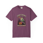 Green Cheeked Conure Halloween T-Shirt, Spooky Squawks Bird Lover Gift, Cute Witch Hat Parrot Costume, Funny Bird Mom Fall Graphic Tee