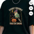 Green Cheeked Conure Halloween T-Shirt, Spooky Squawks Bird Lover Gift, Cute Witch Hat Parrot Costume, Funny Bird Mom Fall Graphic Tee