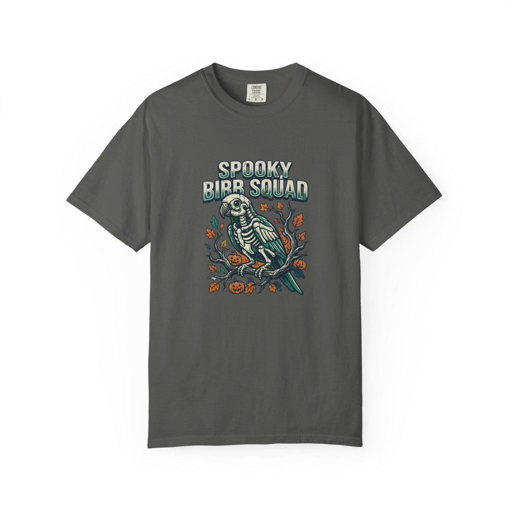 Spooky Bird Squad Shirt, Macaw Skeleton Halloween Tee, Funny Parrot Lover Gift, Gothic Bird Anatomy, Trick or Treat Apparel, Spooky Season