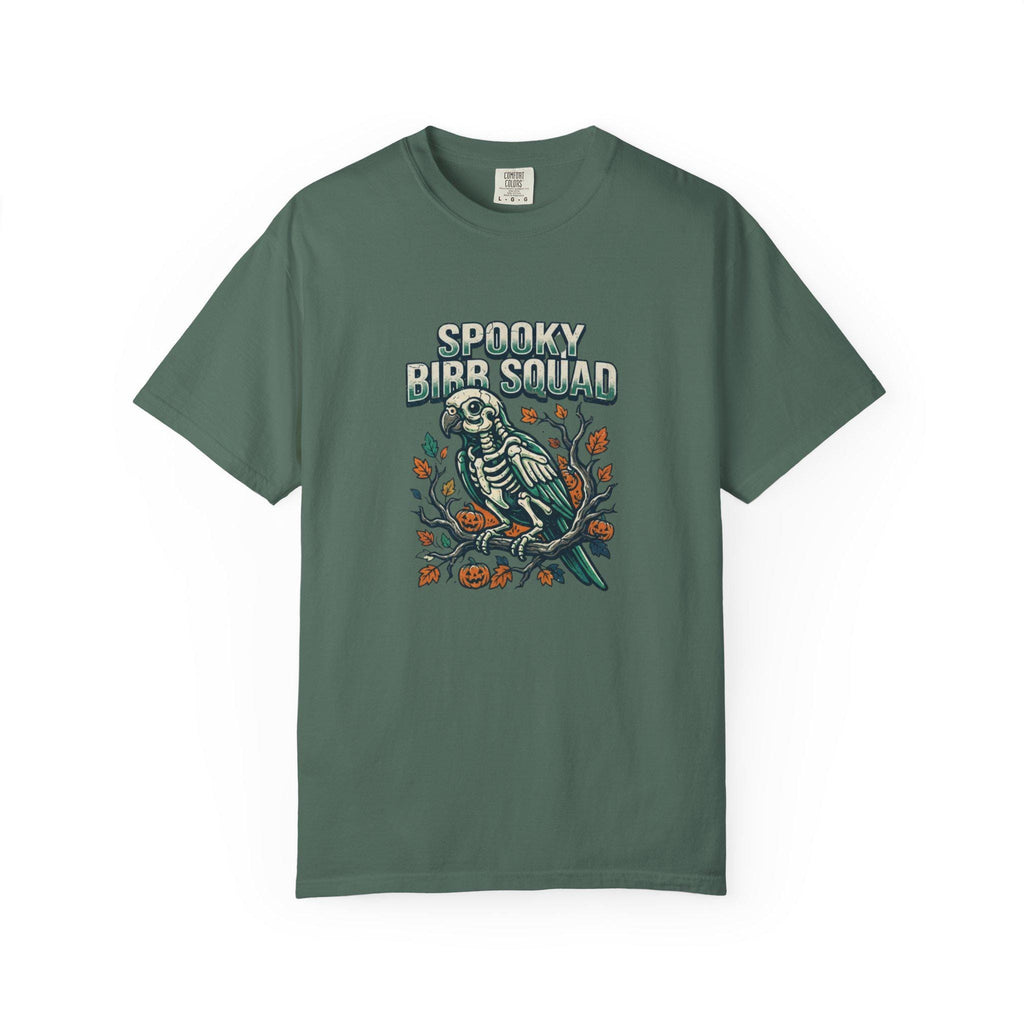 Spooky Bird Squad Shirt, Macaw Skeleton Halloween Tee, Funny Parrot Lover Gift, Gothic Bird Anatomy, Trick or Treat Apparel, Spooky Season