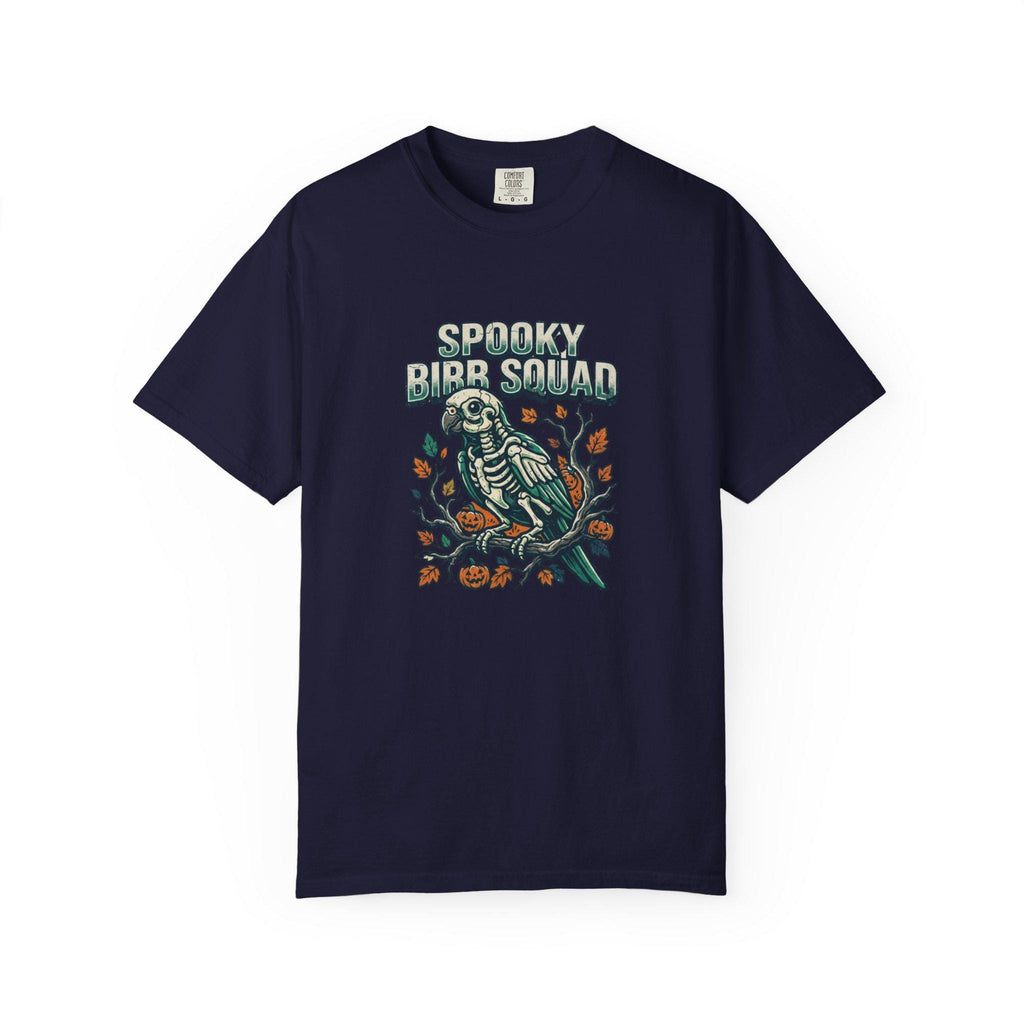 Spooky Bird Squad Shirt, Macaw Skeleton Halloween Tee, Funny Parrot Lover Gift, Gothic Bird Anatomy, Trick or Treat Apparel, Spooky Season