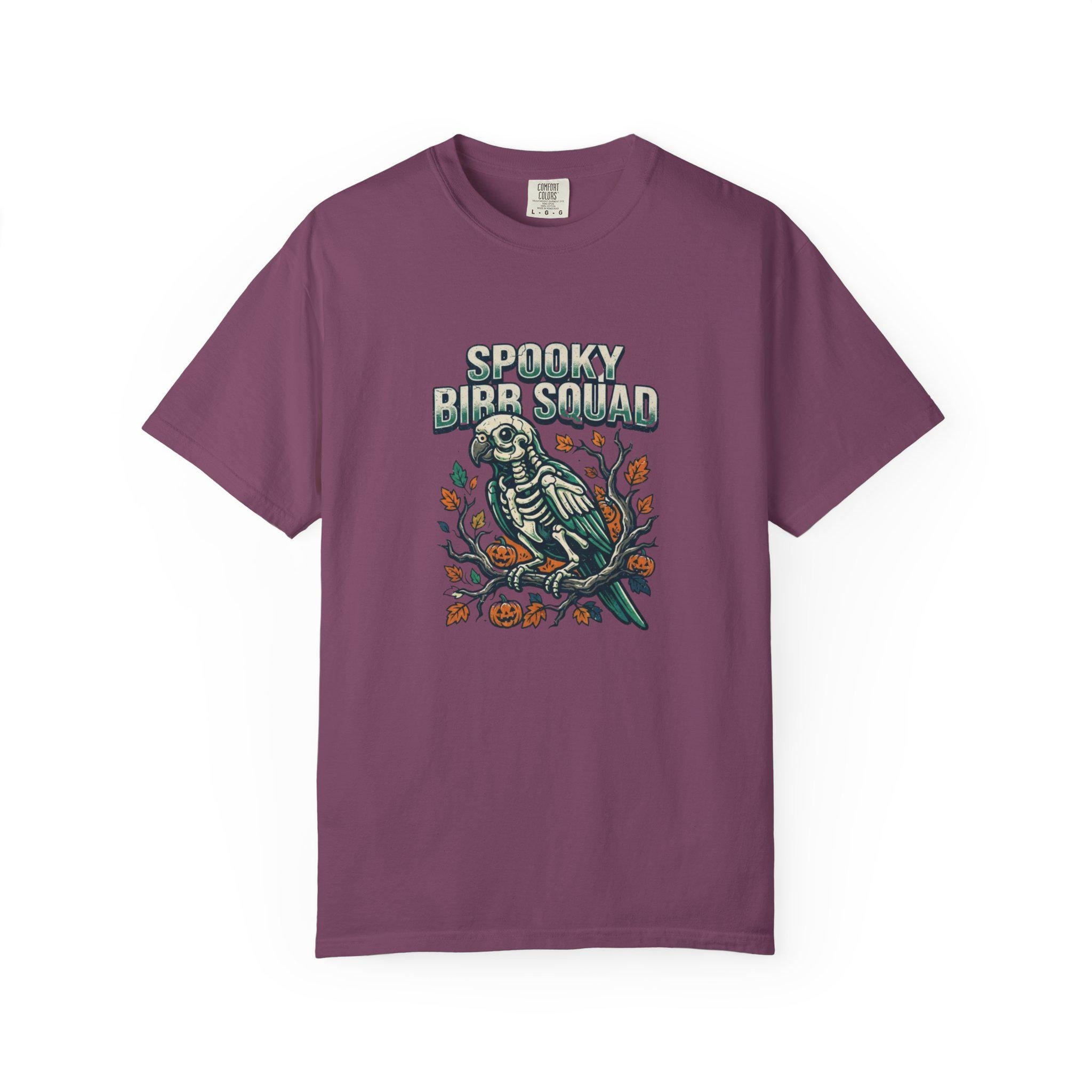 Spooky Bird Squad Shirt, Macaw Skeleton Halloween Tee, Funny Parrot Lover Gift, Gothic Bird Anatomy, Trick or Treat Apparel, Spooky Season