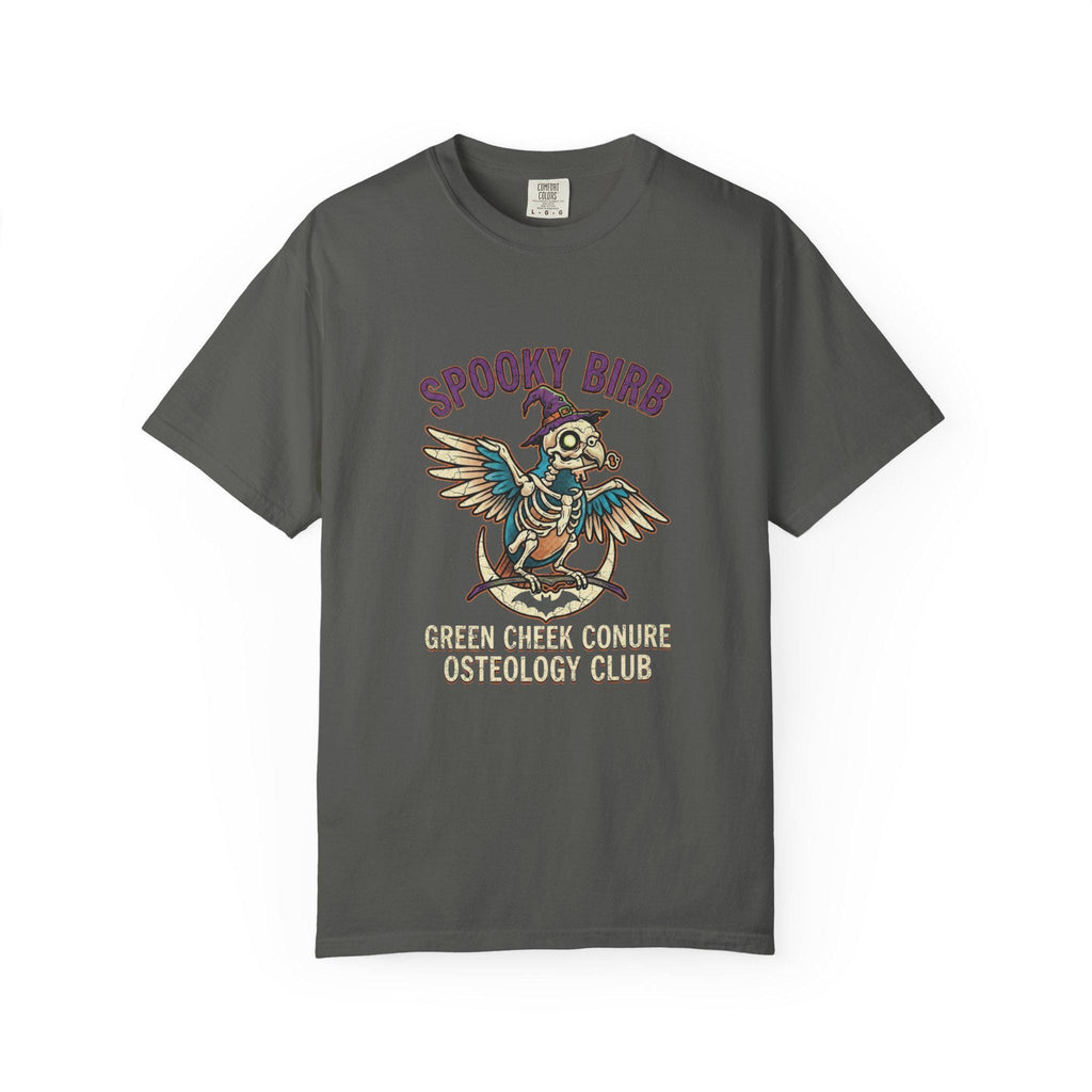 Green Cheek Conure Skeleton Shirt, Spooky Bird Anatomy Tee, Funny Parrot Lover Gift, Cute Conure Halloween Apparel, Bird Osteology Club Gift